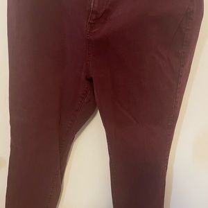 Maroon Jeans